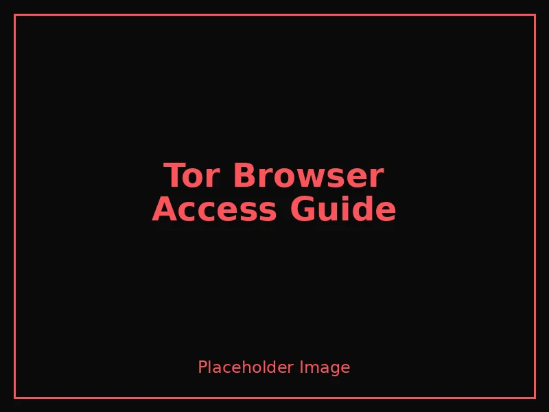 Nexus Market Tor Browser access guide
